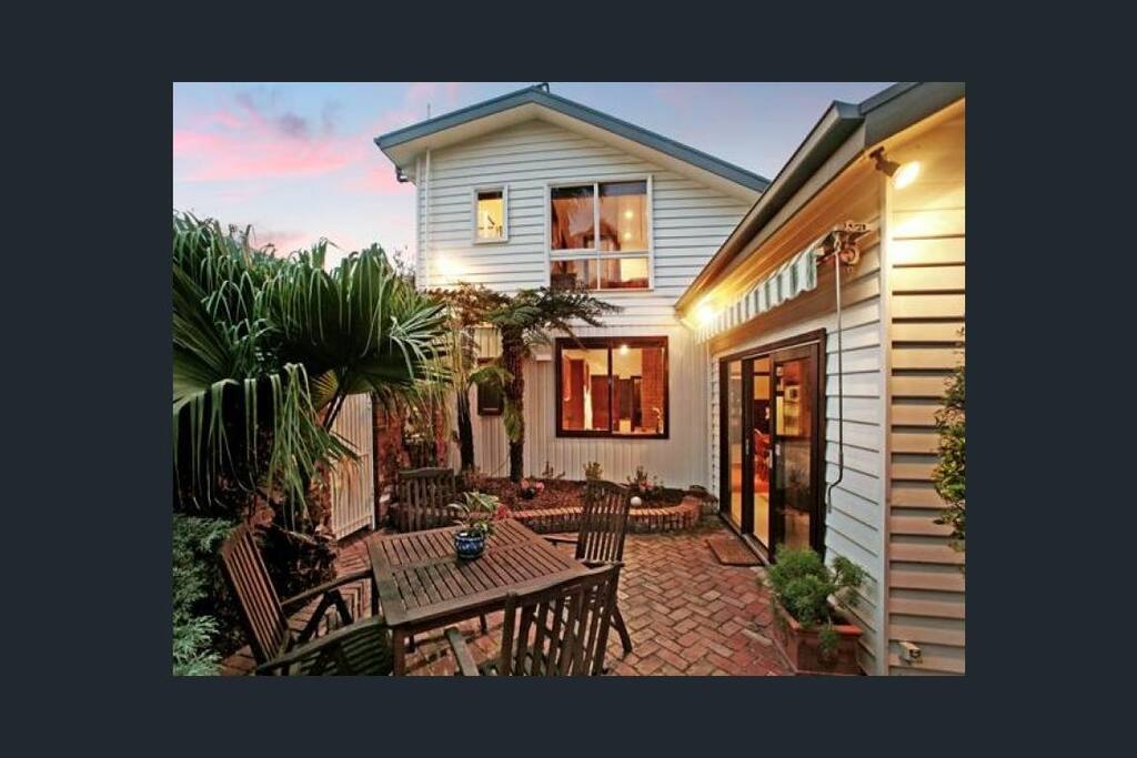 Back yard seating area