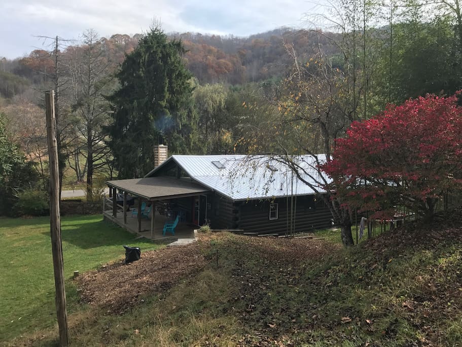 Taken from the mountain trail behind the house