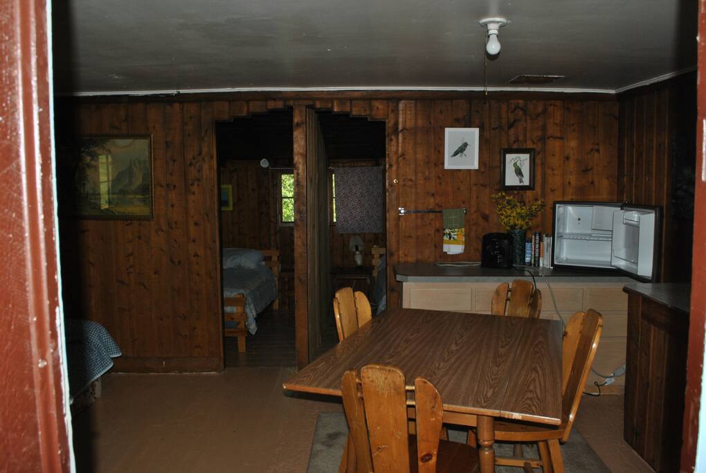 kitchen and couch