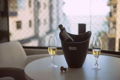 Apartamento de frente à praia