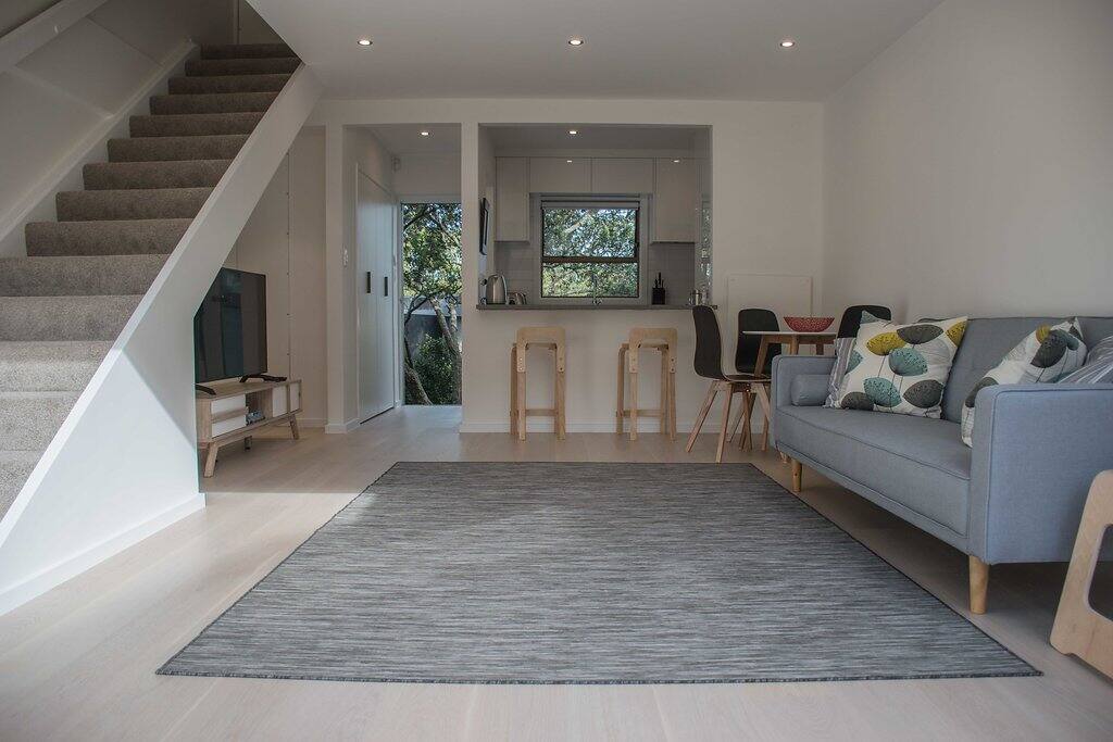 Towards kitchen and stairs to bedroom