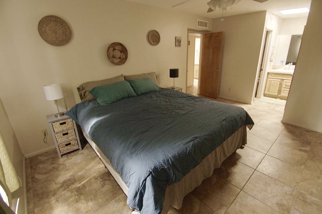 Master suite with California King