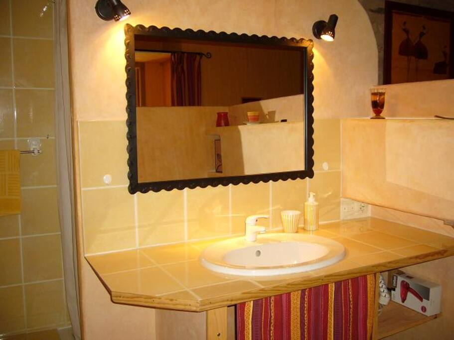 l'îlot salle d'eau