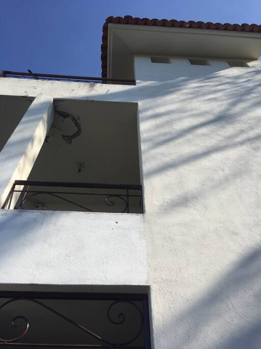 Second floor and the roof.