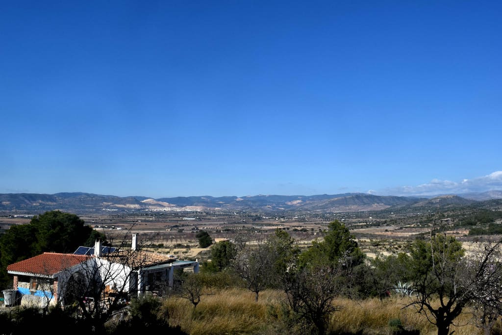 private cottage in totally secluded location surrounded with almond and olive trees, as far as the eye can see!