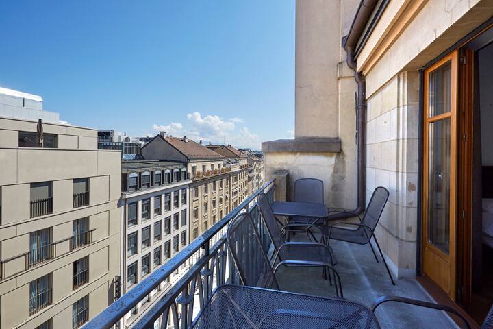 Genève centre, 3ch/2,5 sdb, balcons, climatisation gallery image 2