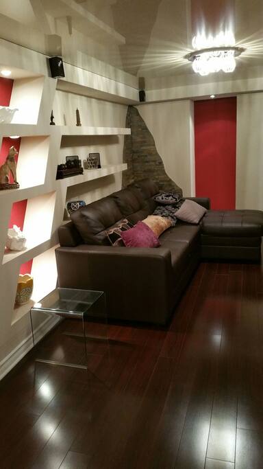 basement sitting area