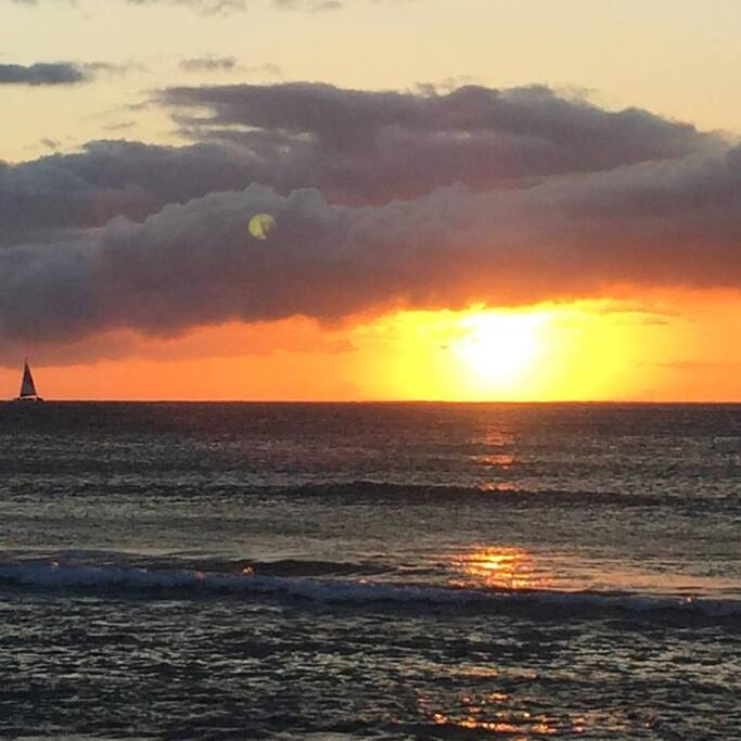 sunset from my beachpark