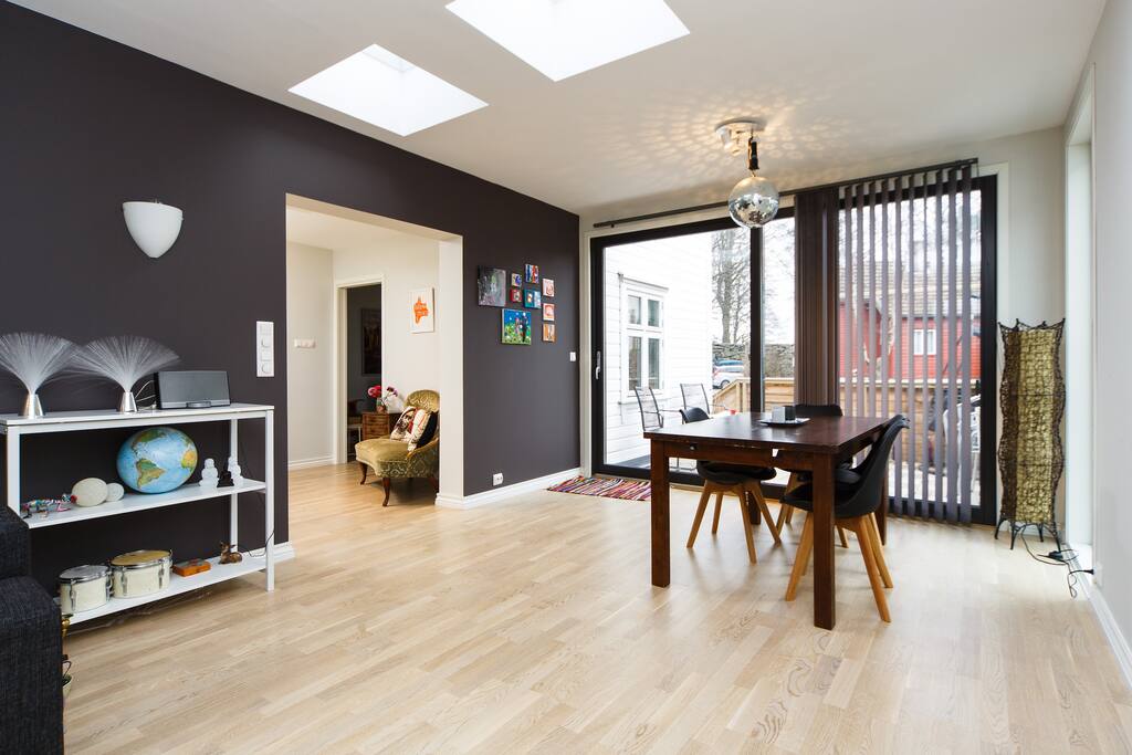 Living room with access to two terraces