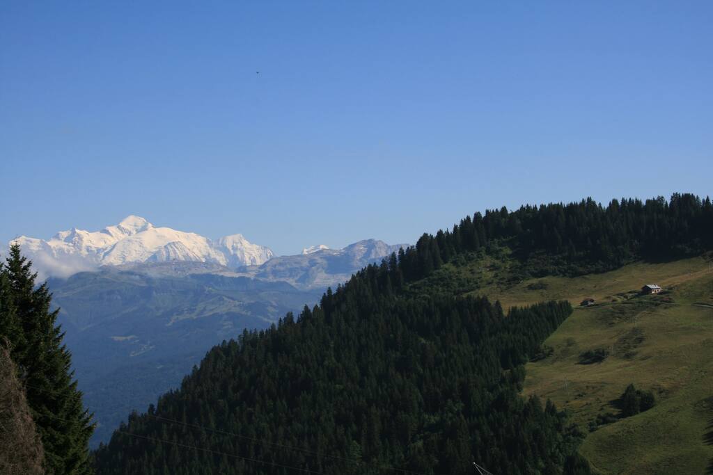 Situation exceptionnelle du chalet (le chalet est à droite)