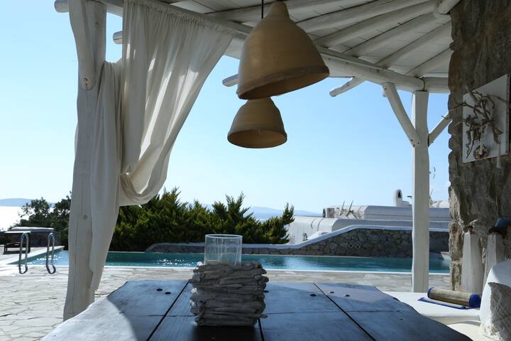 Mykonos Sea front villa with a pool gallery image 4
