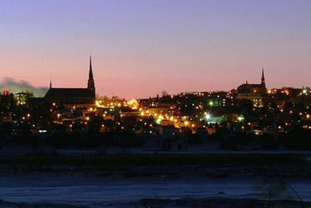 Vue de la ville - soiree