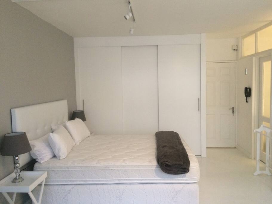 Side view of the studio.