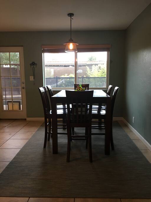 Dining table.