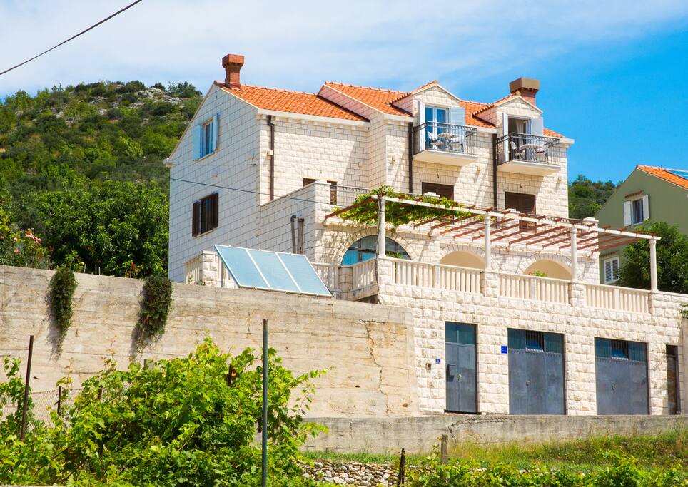 Family House, apartment is on top floor.Free parking