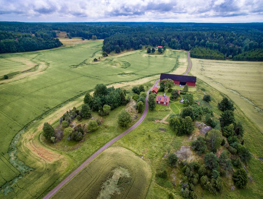 Grömsta from above