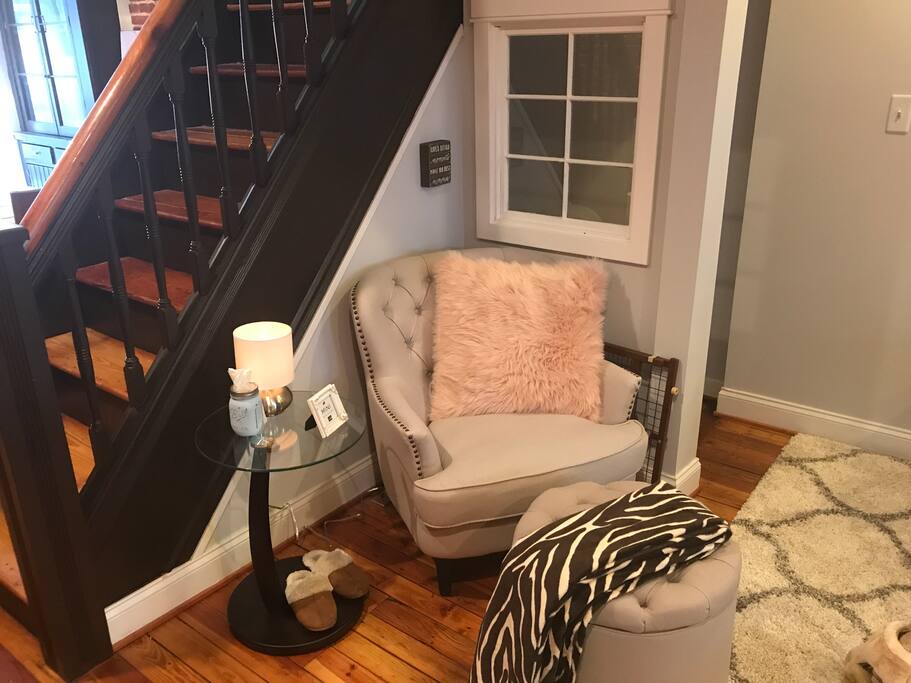 Reading nook in living room