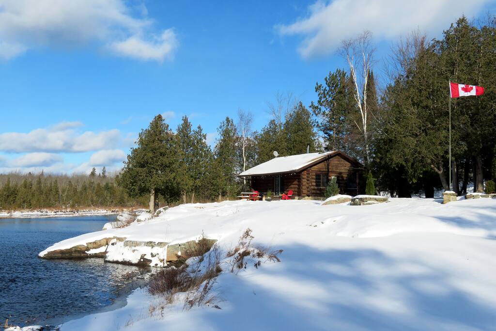 A cozy getaway in the winter.