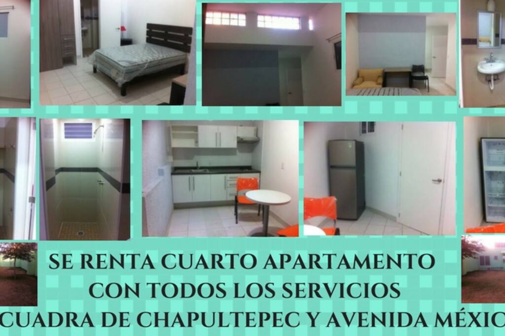 CUARTO APARTAMENTO DISPONIBLE RECIÉN DESEMPACADO EN EXCELENTE ZONA, CUENTA CON CAMA MATRIMONIAL,BAÑO COMPLETO PROPIO,COCINETA CON ESTUFA, REFRIGERADOR Y UN JARDIN GRANDE AREA COMUN (SE RENTA POR PERSONA)
$4,000 MENSUALES (NO MASCOTAS).
INCLUYE SERVICIOS / INTERNET WI FI