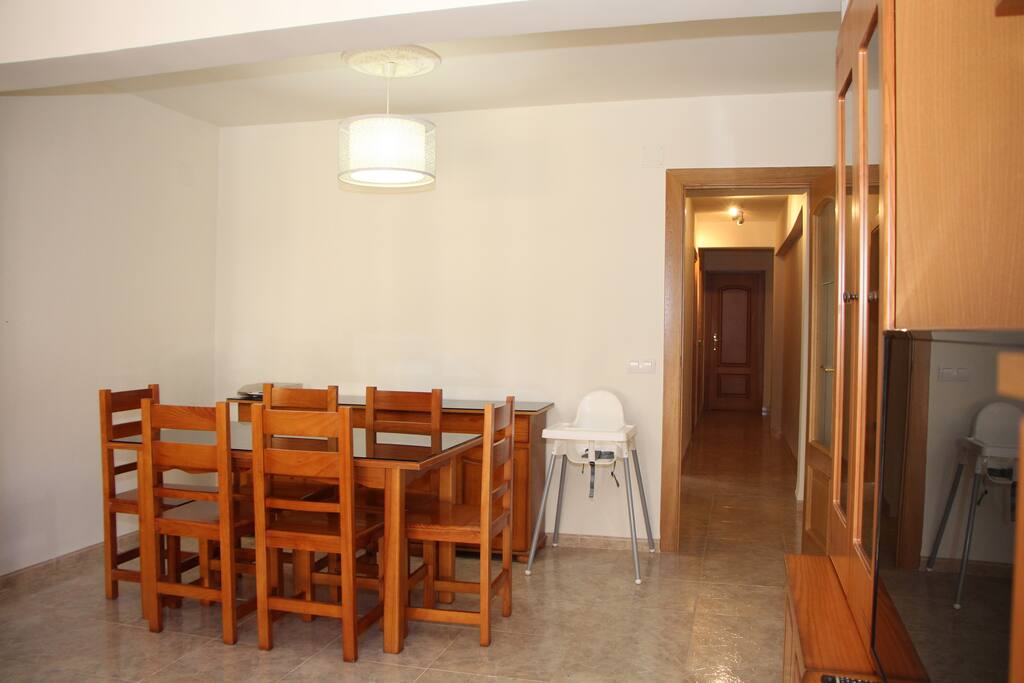 Dining table in the living room