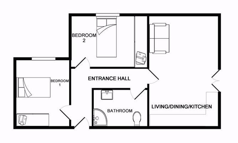 2 double beds + more…a walk to city centre! gallery image 5