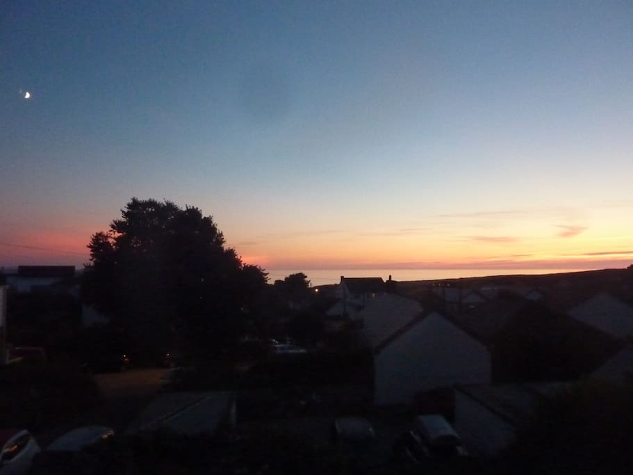 The view from the house at sunset...