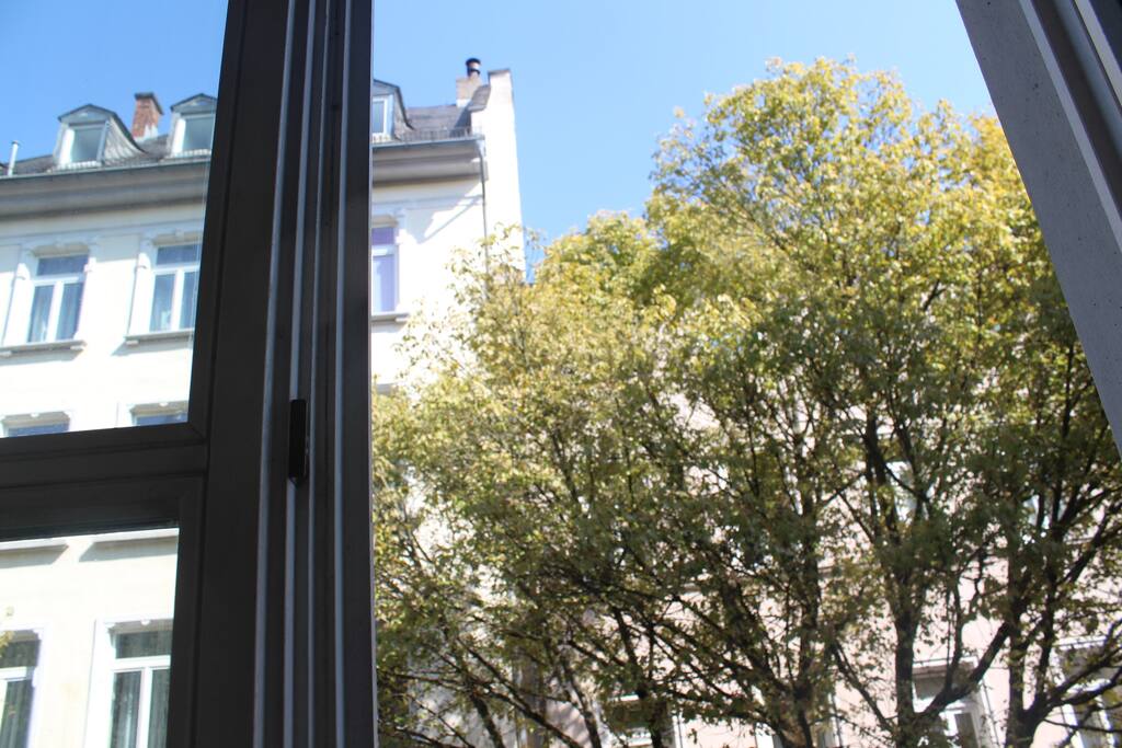 Ausblick aus dem Schlafzimmer