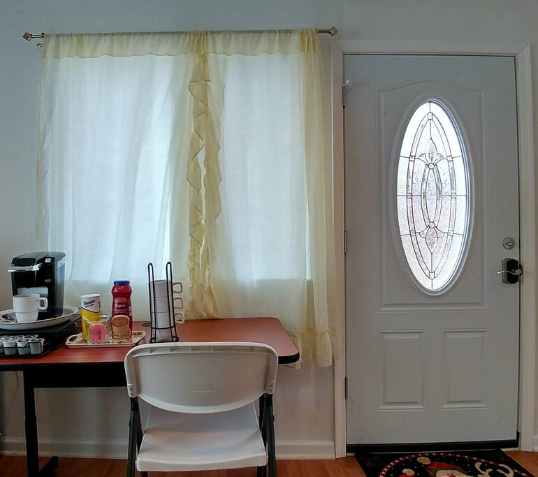 Exterior door.