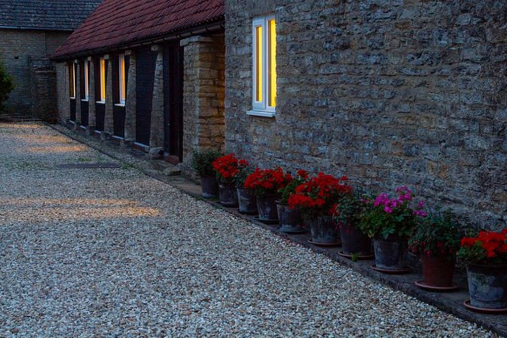 Quiet courtyard setting