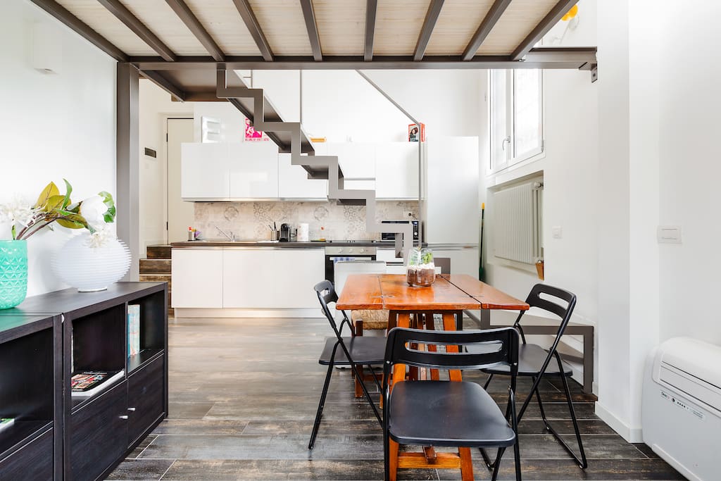 The Living room & The dining table