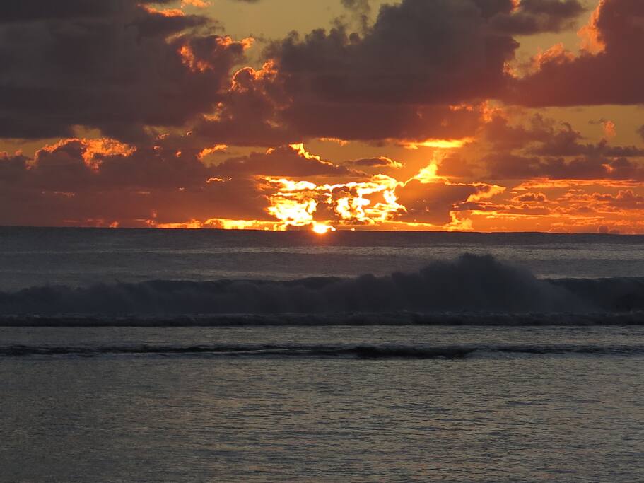 Sunset from our beach