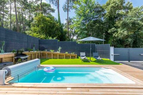 110m2 new house with heated pool