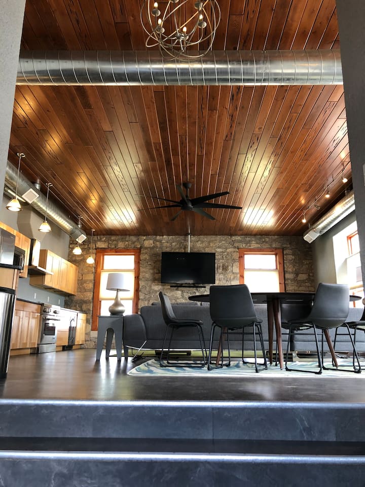 Industrial Limestone Escape 1 mi from Milford Lake Houses for Rent in