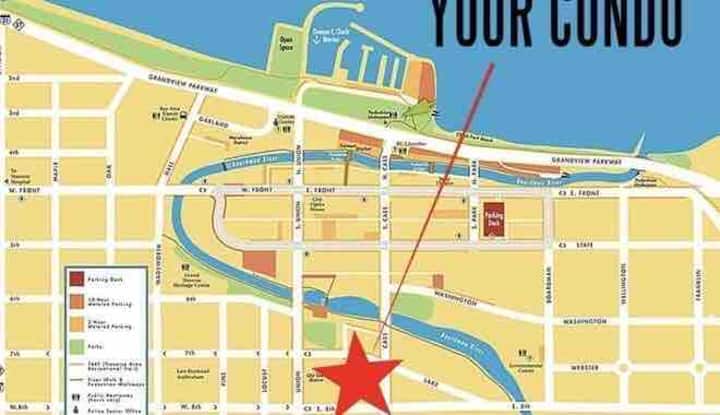 Map Of Downtown Traverse City Brand New! Luxury Condo In Downtown Traverse City - Condominiums For Rent  In Traverse City, Michigan, United States - Airbnb
