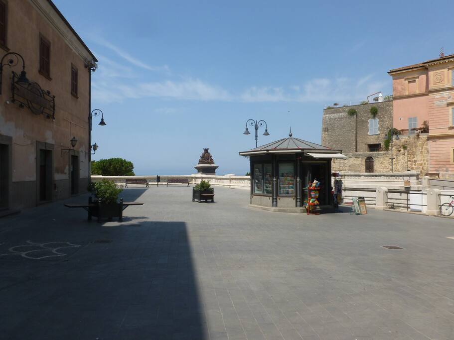 Piazza Cavour with a view