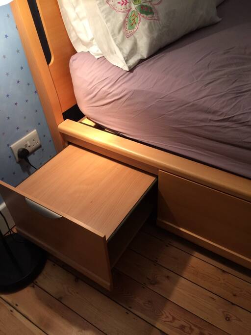 Bedside table drawer