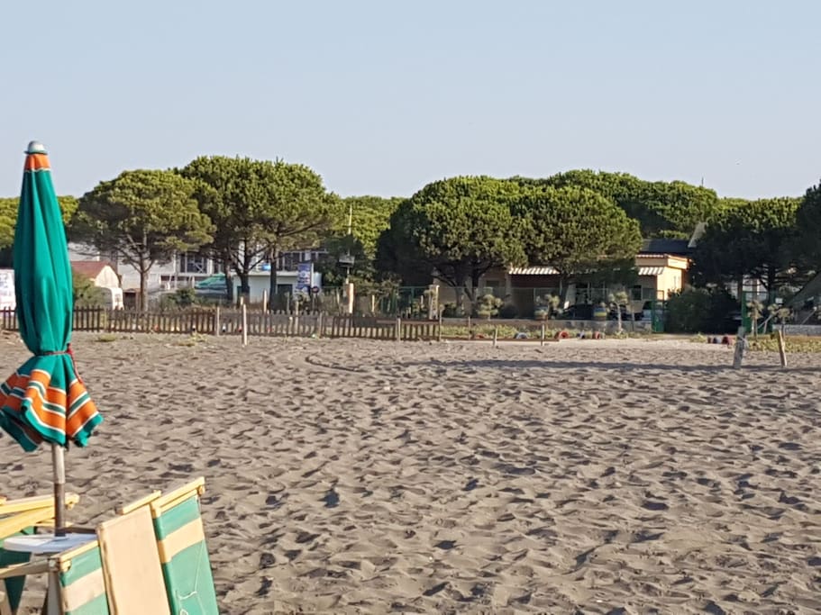 View of the house from the beach