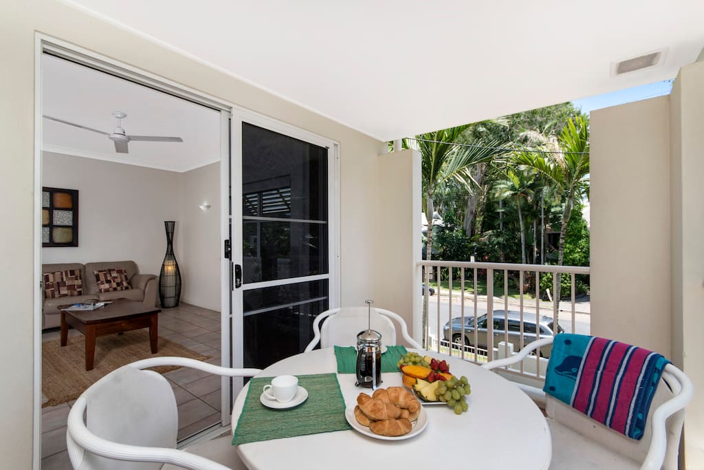 Alfresco dining option available
