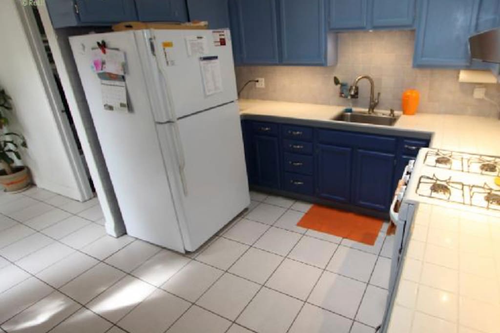 Kitchen stocked with various utensils