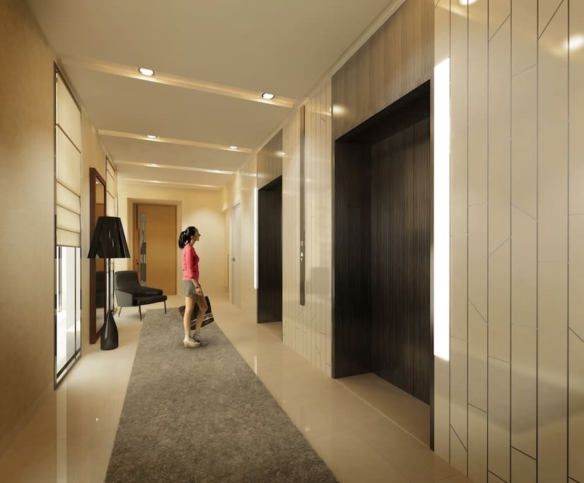Private entrance for Elevator