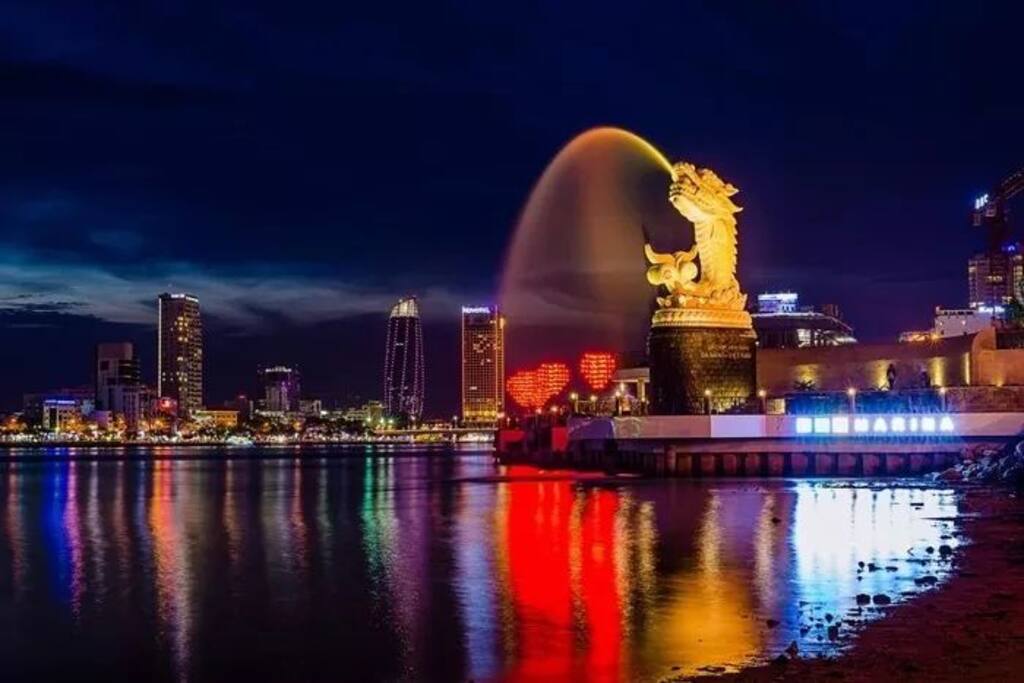 " Carp turning into Dragon " statue