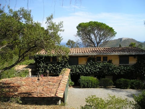 Villa in Tuscan Hills with Sea View