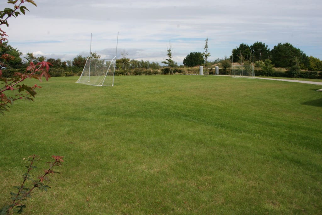 Front garden with goal posts
