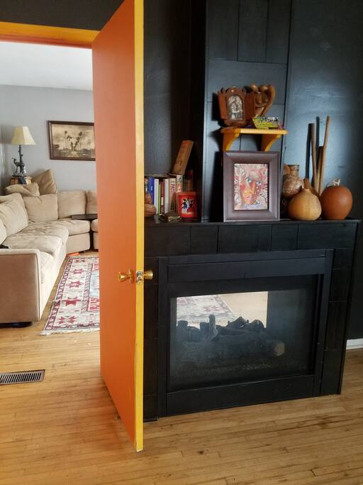 Warm and inviting master bedroom