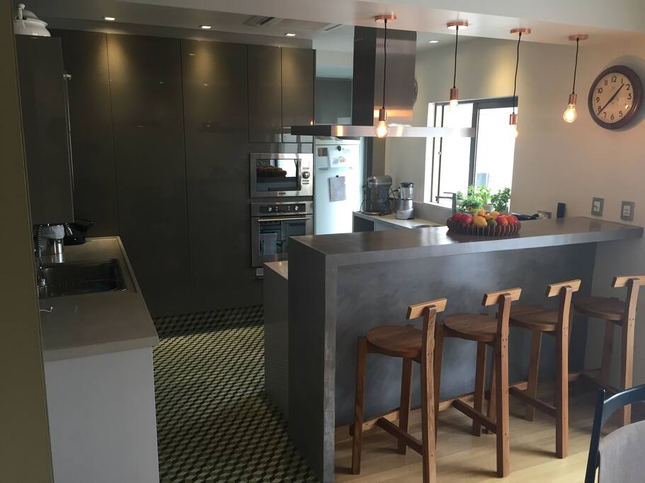2nd floor - open plan kitchen