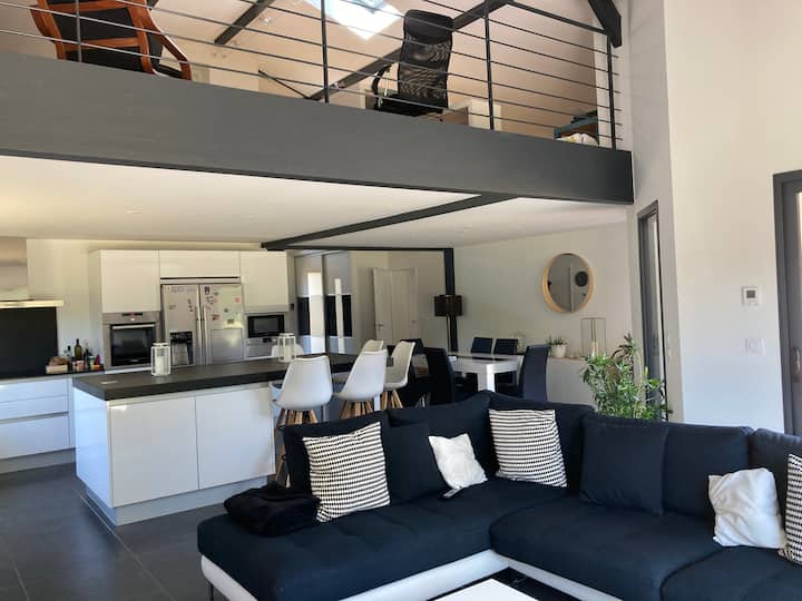 Jolie Villa Au Coeur D'un Parc Boisé - Lit-et-Mixe
