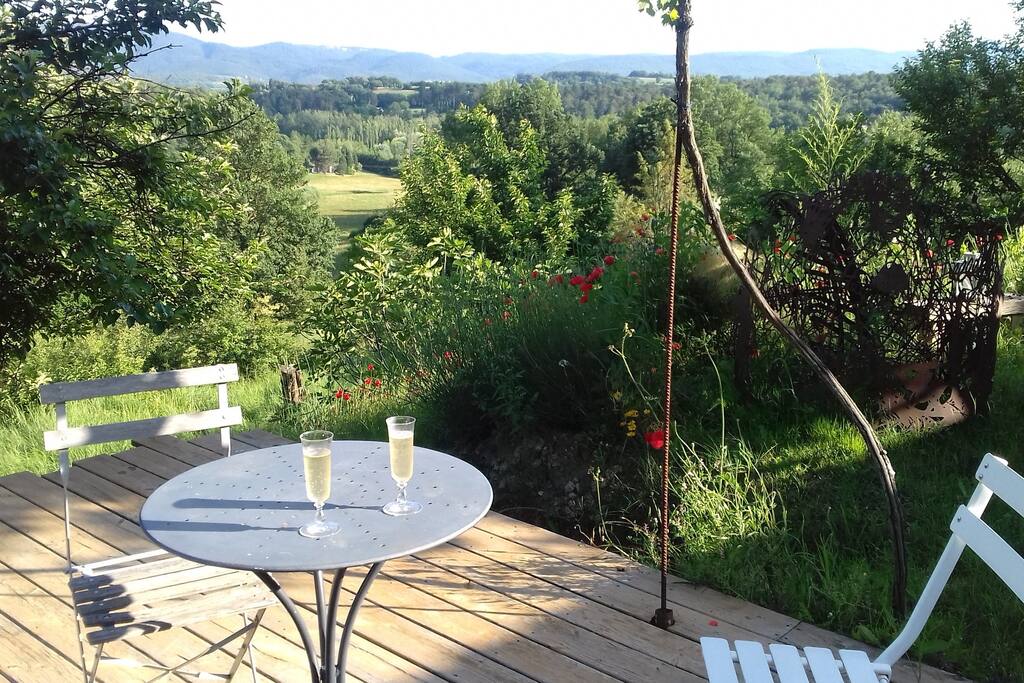 champagne avec vue