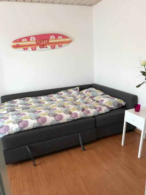 Gästezimmer Doppelbett (Auziehcoach)