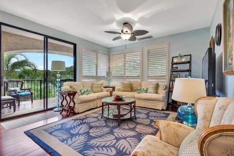 Comfortable and cozy condo; great views from lanai