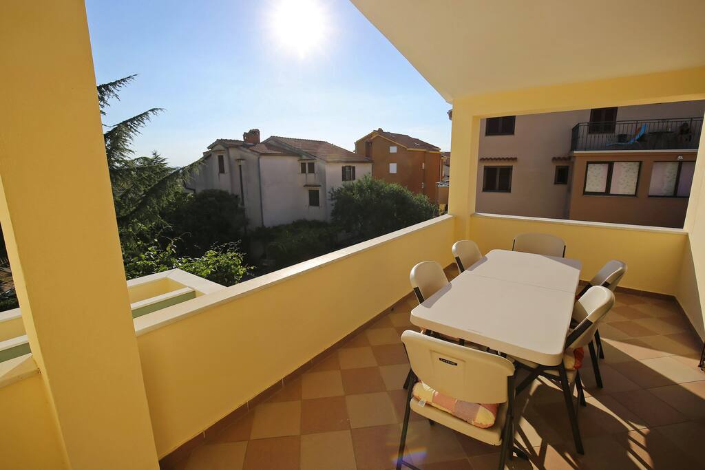 Balcony with romantic view